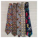 5 Smithsonian Institute Mens Silk Ties