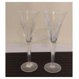 Pair of Waterford Crystal Millennium Collection