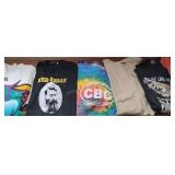 6 Novelty T-shirts Size L