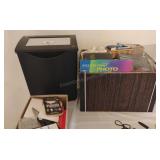 Papper Shredder and Assorted Office Supplies