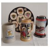 German Plate, Stein, Lowenbrau and Budweiser