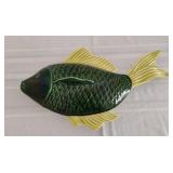 Cemar Pottery Covered Fish Dish -small chips