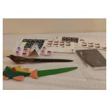 Hand Crafted Letter Openers and Postage Stamps