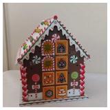 Wooden Advent Gingerbread House 11x10x8