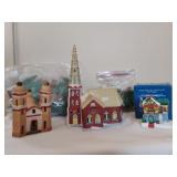 Holiday Ceramic Houses and Accessories