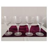 Vintage Tiffin Fransician Mimi Port Glasses Set