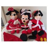 Vintage Mickey Mouse Holiday Plush