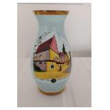 Bohemia Crystalex Vase -small chip