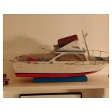 Large Folk Art Boat 14x27