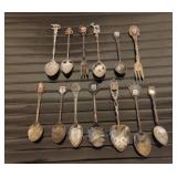 Sterling/Assorted Collector Spoons & Forks