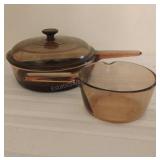 Visions Glass Fry Pan and Sauce Pan