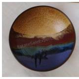 Signed Glazed Pottery Bowl
