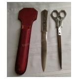 Vintage Soligen Germany Scissors & Letter Opener w