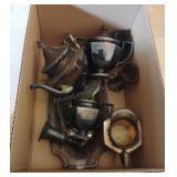 Box of Silver plated Pieces