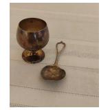 Sterling Shot Glass and Spoon