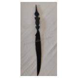 Hand Carved Ebony Letter Opener