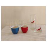 Pair of Glass Mugs and More