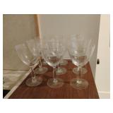 Tiffin Franciscan Mona Water Goblets set of 9