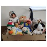 Paper Mache Football Girl and Plush