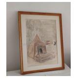 Unsigned Framed Water Color 26x20