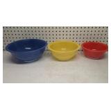 Set of Vintage Pyrex Mixing Bowls (3)