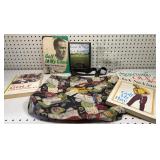 Golf books, golf purse, & trophy
