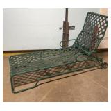 Vintage Green Patio lounge chair