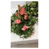 Decorative flower baskets.