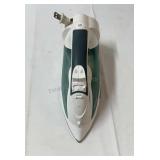 Iron with retractable cord.