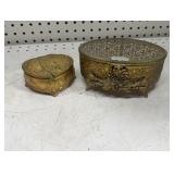 Gold plated jewelry box & music box