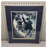 Diplomatic Circles Signed Etching 17x20