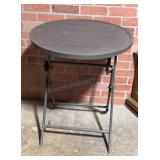 Folding Metal Table 24x28.5 inches tall
