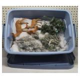 Winter Scene Pieces  (Snow, Trees, Deer)