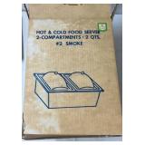 Hot/cold serving tray.