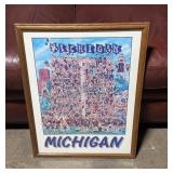 Michigan UofM Poster 19.5x25.5