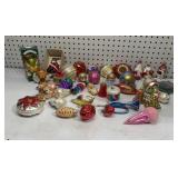 Group of Vintage Blown glass ornaments