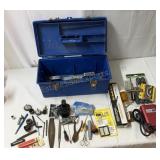 Box of various tools.