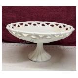 Vintage Milk Glass Fruit Platter