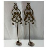 2 20in wall sconces candle holders