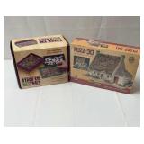 Puzzle 3D cottage house and stack-em trays