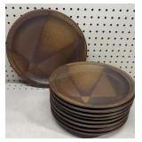 Iron Mountain Stoneware 8 Dinner Plates & Platter