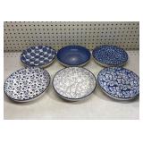 Selamica & Unmarked Blue and White Bowls