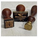 Set of Three Decorative Wax Seals