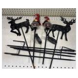 Solar Holiday  Gnomes & Reindeer Stakes