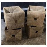 Set of 4 Wiclker Storage Cubes 12x13x12