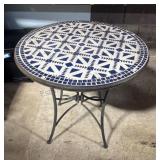 Mosaic Tile Round Accent Table