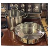 Stainless 5qt Sauce Pan & 8qt Stock Pot