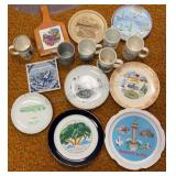 Group of Destination plates & Mugs
