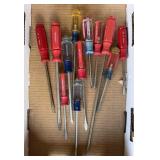 Group of Craftsmen Screw Drivers