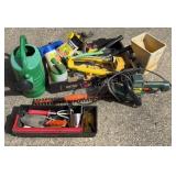 Group of Garden tools, Sprinklers & Hedge Trimmers